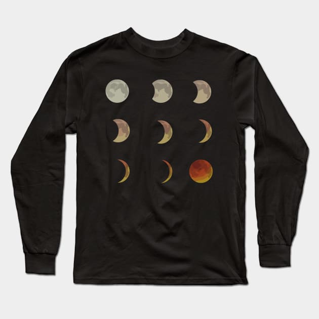 Solar Eclipse Long Sleeve T-Shirt by sufian